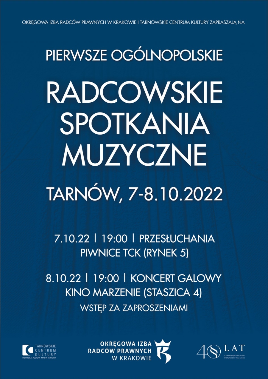 Plakat Pierwszych Ogólnopolskich Radcowskich Spotkań Muzycznych